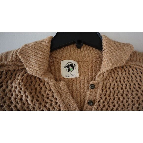 We The Free OB1530909 Women Sz XS Camel Heather Care FP Snowdrift Pullover - Picture 3 of 8
